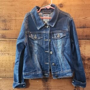 Denim Jacket with Button Details